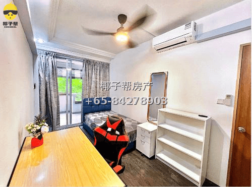 【出租】樟宜机场MRT公寓带阳台单间 2