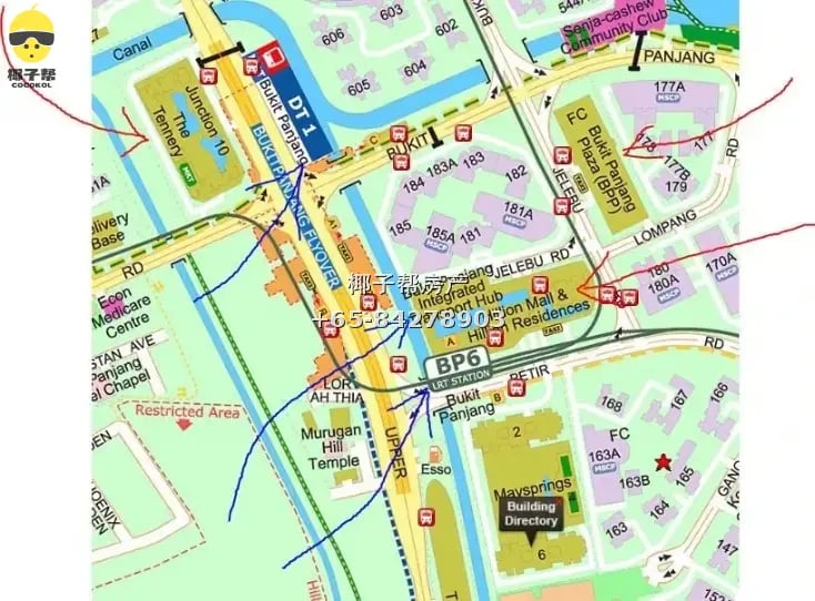 【出租】武吉班让地铁站对面超大普通房 无中介费包水电 限男生 2