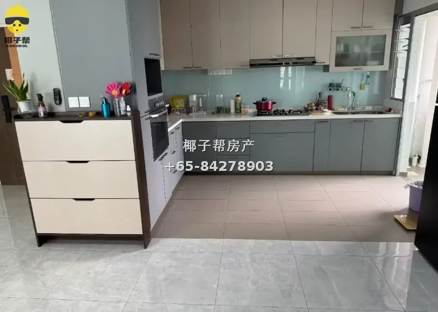 三巴旺义顺地铁站，四房式出租，近地铁站有冷气，全新家私 8