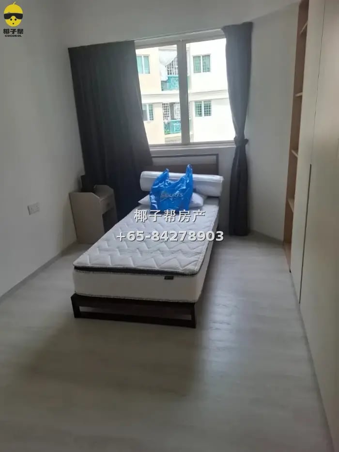 【出租】四美美景园公寓双床普通房 近樟宜上段地铁 租金全包 1