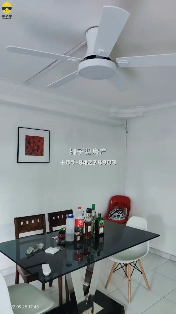【出租】后港三房两卫组屋整租 全家私近商场地铁 2
