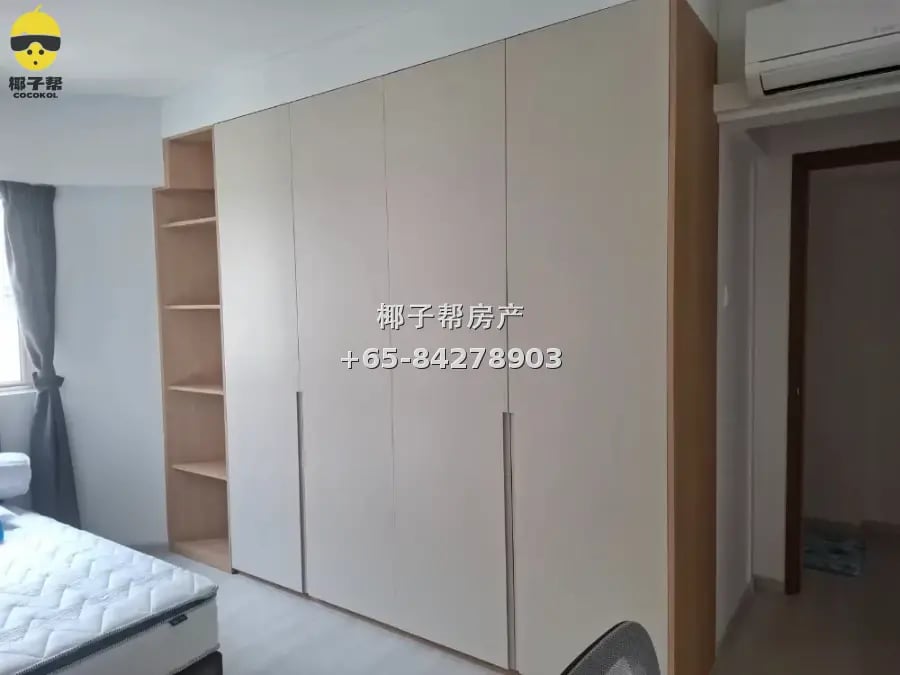 【出租】四美美景园公寓双床普通房 近樟宜上段地铁 租金全包 2