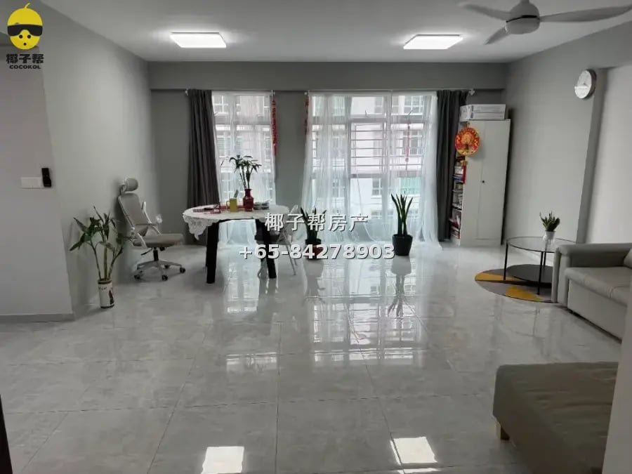 三巴旺义顺地铁站，四房式出租，近地铁站有冷气，全新家私 5