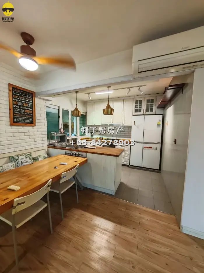 HDB Blk 314B Punggol Way, 3 bed, 2 bath, 4A, 1001 sqft for r 3