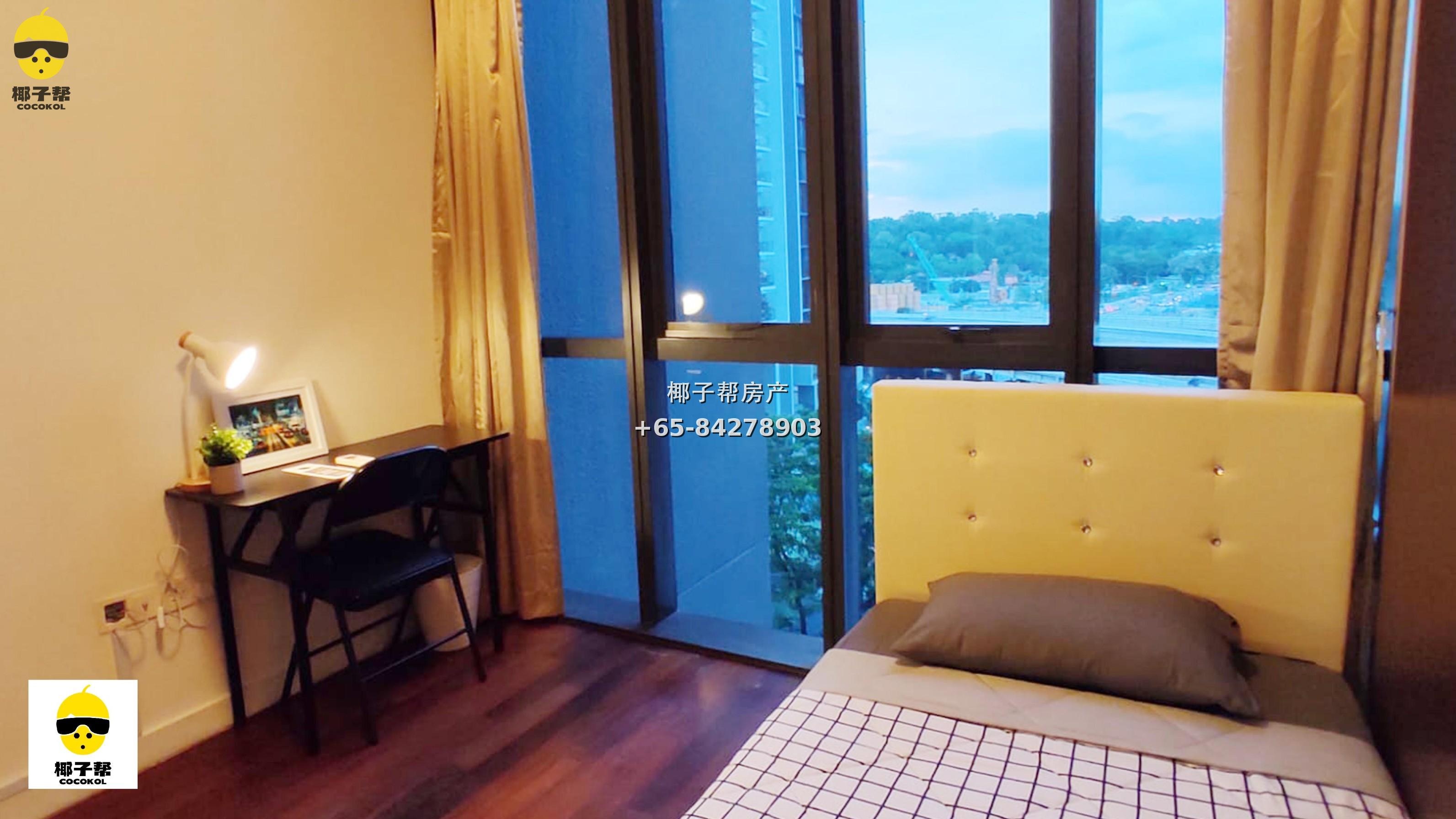 【出租】The Arte现代公寓单间 包水电$400/月 2