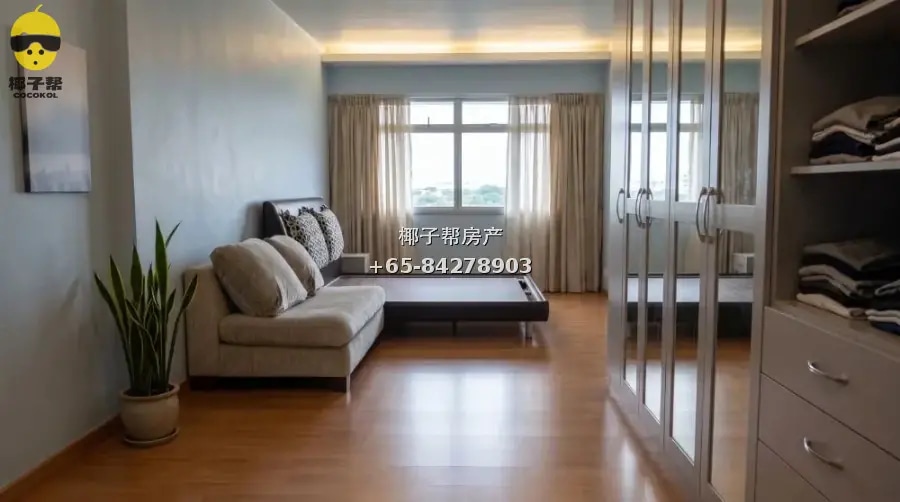 High-floor corner HDB flat next to Tongkang LRT Station in S 2