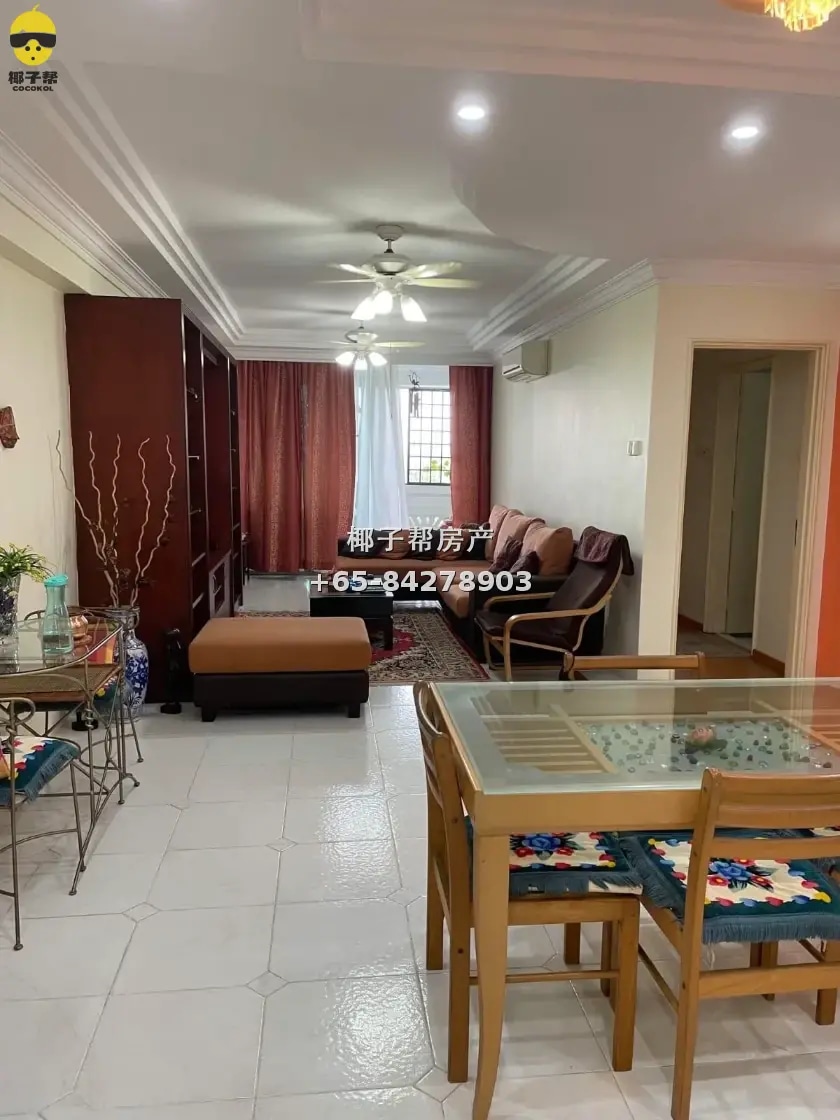 Apartment near Yishun Khatib MRT, 3+1 bedrooms, available fo 1