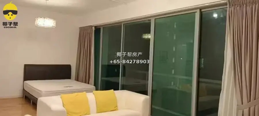 【出租】One-North Residences单间公寓 步行6分钟到地铁 全装修明亮通风 1