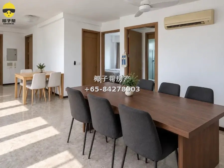 Master room in apartment next to Bugis MRT. 2B2B, furnished, 7