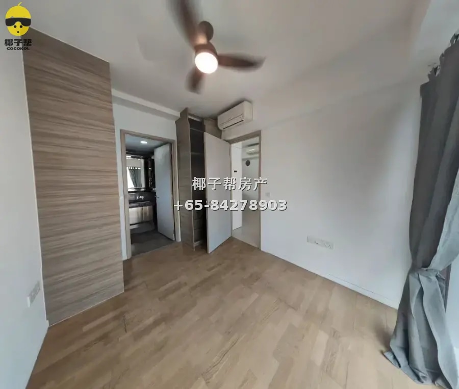 Kovan one-bedroom apartment, near MRT, regular square layout 4