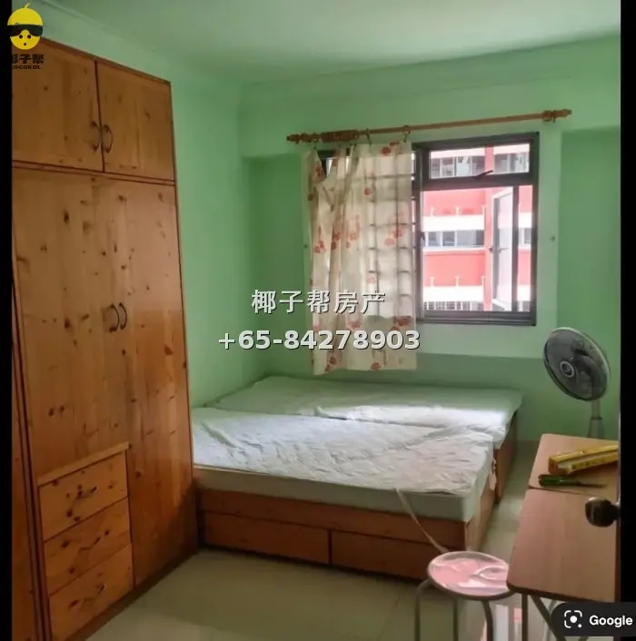 【出租】蔡厝港组屋普通房 近南景地铁 包水电可煮无中介 1