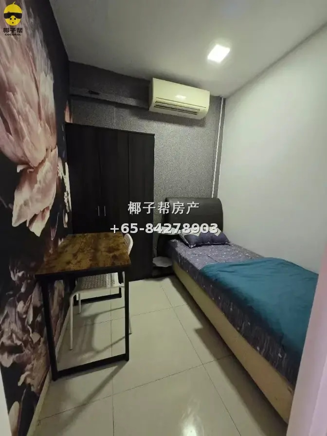【出租】芽笼公寓单人房 近阿裕尼达科达地铁 包水电无中介 1