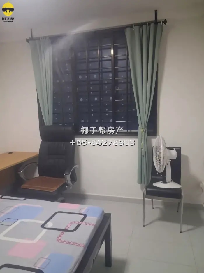 【出租】武吉甘柏地铁旁组屋单间 包水电无中介可短租 2