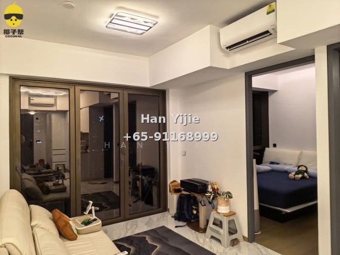🔥High-rise one-bedroom unit for rent! Near two subway lines, pool+gym+sky lounge, furniture negotiable~ 1