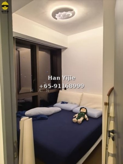 🔥High-rise one-bedroom unit for rent! Near two subway lines, pool+gym+sky lounge, furniture negotiable~ 10