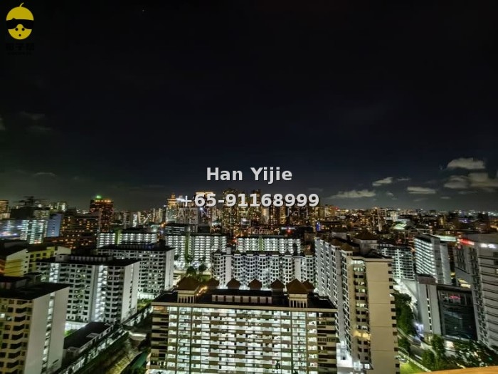 🔥High-rise one-bedroom unit for rent! Near two subway lines, pool+gym+sky lounge, furniture negotiable~ 16