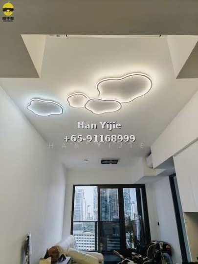 🔥High-rise one-bedroom unit for rent! Near two subway lines, pool+gym+sky lounge, furniture negotiable~ 6