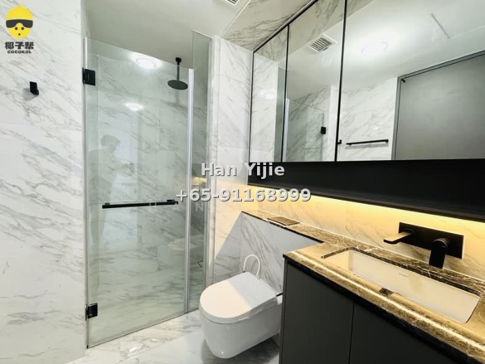 🔥High-rise one-bedroom unit for rent! Near two subway lines, pool+gym+sky lounge, furniture negotiable~ 8
