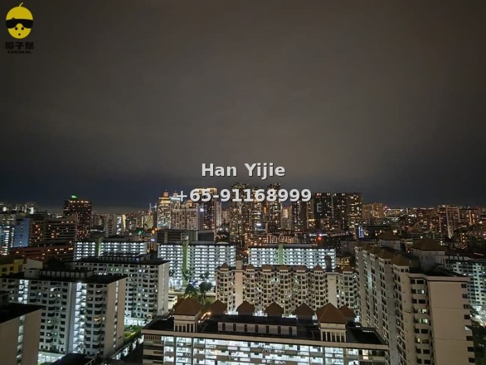 🔥High-rise one-bedroom unit for rent! Near two subway lines, pool+gym+sky lounge, furniture negotiable~ 14