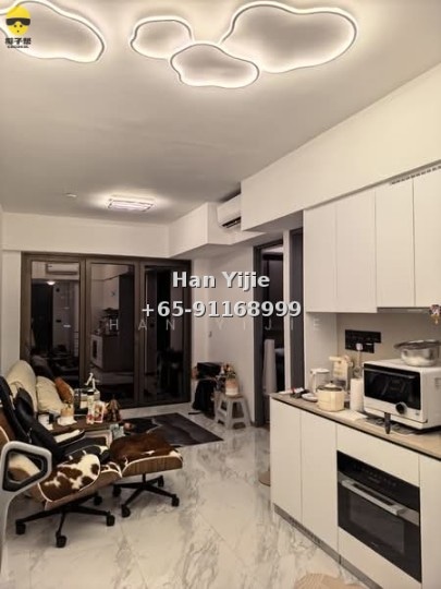 🔥High-rise one-bedroom unit for rent! Near two subway lines, pool+gym+sky lounge, furniture negotiable~ 3